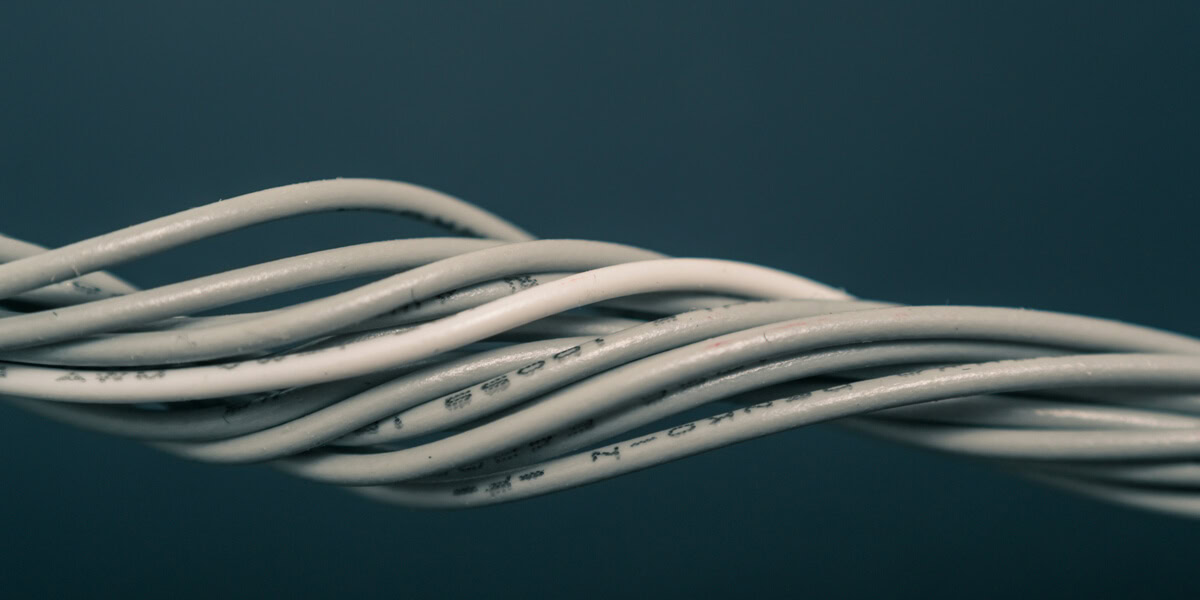 Intertwined phone cables